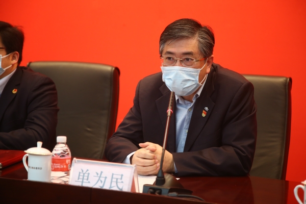 中智上海公司党委书记、总经理单为民发言